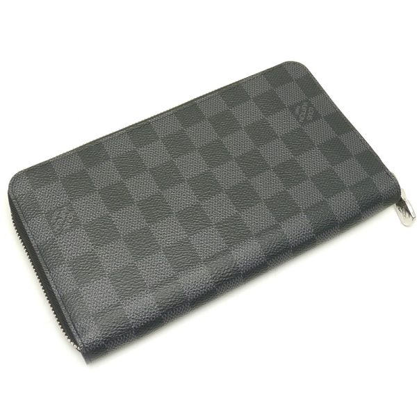 5sh1073 2 Louis Vuitton LV Zippy Damier Long Wallet