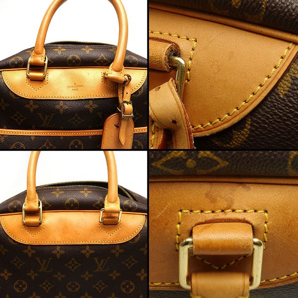 5sh1145 3 Louis Vuitton LV Deauville M47270 Monogram Handbag