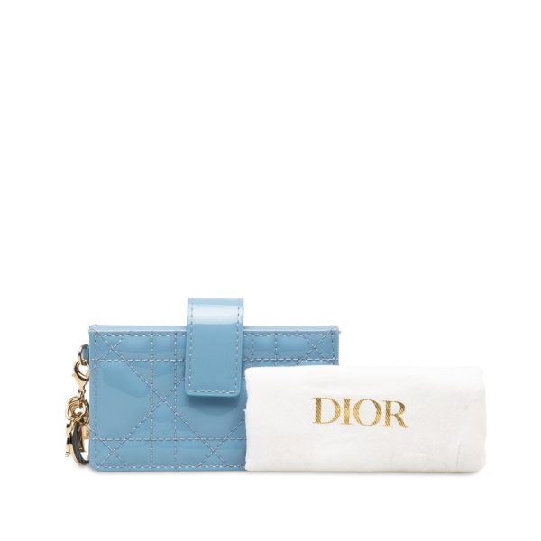 5ss1d9ysgtbfjbv8 10 Dior Cannage Card Case Card Holder Blue Gold Enamel