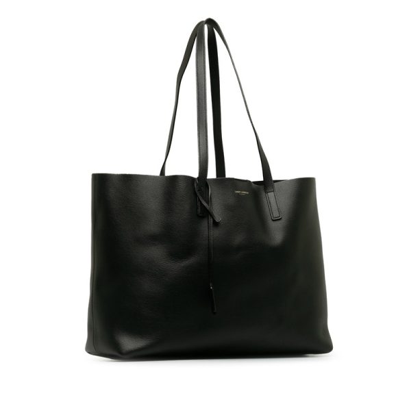 5yc0o7e8nlo0k7gp 2 Saint Laurent Sack Shopping Tote Bag Shoulder Bag 394195 Black Leather