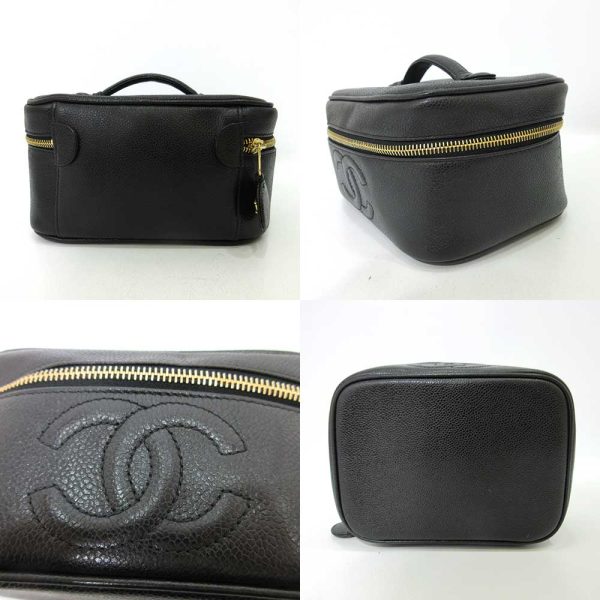 6 cha230421 2ta 01 Chanel Vanity Bag Black Gold Hardware Pouch