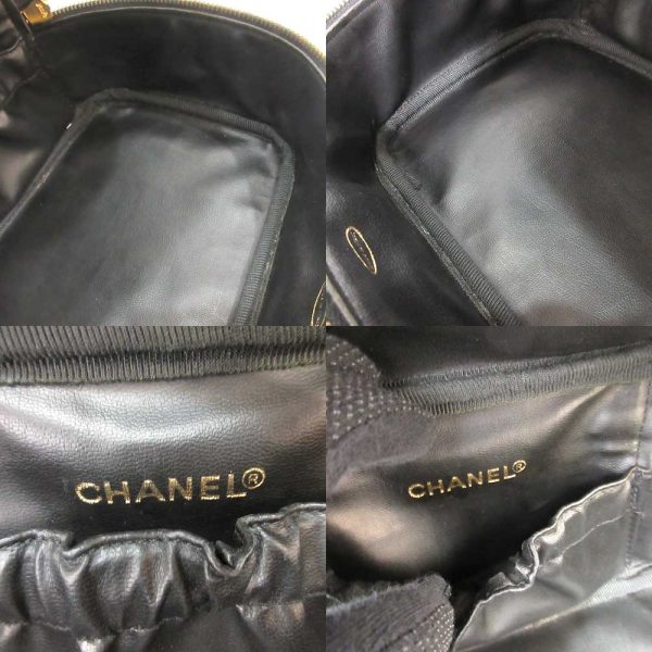 6 cha230421 2ta 04 Chanel Vanity Bag Black Gold Hardware Pouch