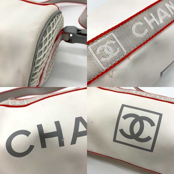 6 cha240127 1ta 03 Chanel Sports Mini Drum White Gray Red Shoulder