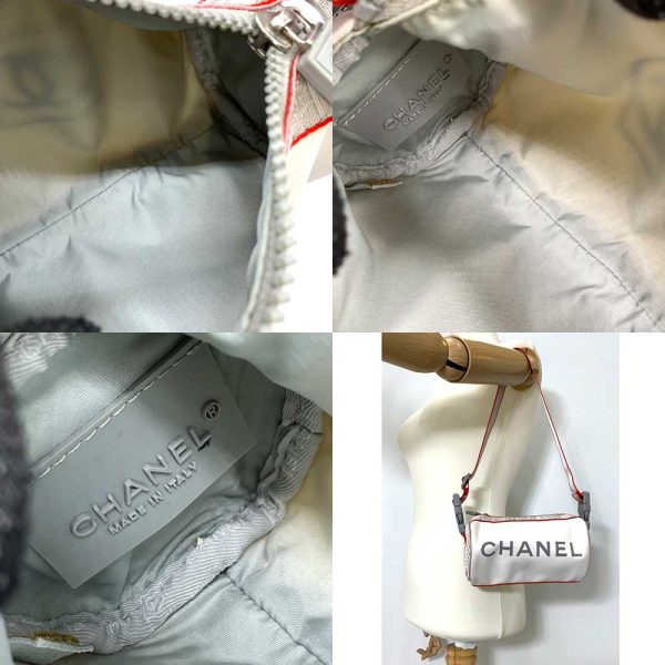 6 cha240127 1ta 06 Chanel Sports Mini Drum White Gray Red Shoulder