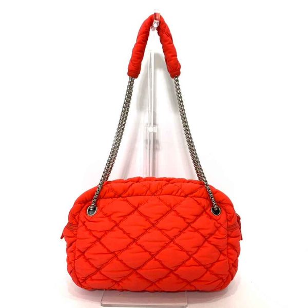 6 cha240216 2ta 01 Chanel Bubble Quilt Chain Shoulder Bag Orange