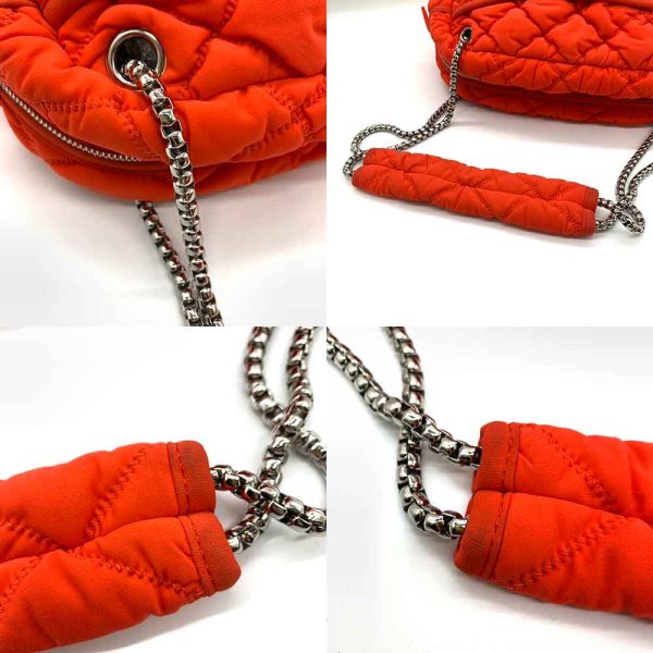 6 cha240216 2ta 04 Chanel Bubble Quilt Chain Shoulder Bag Orange