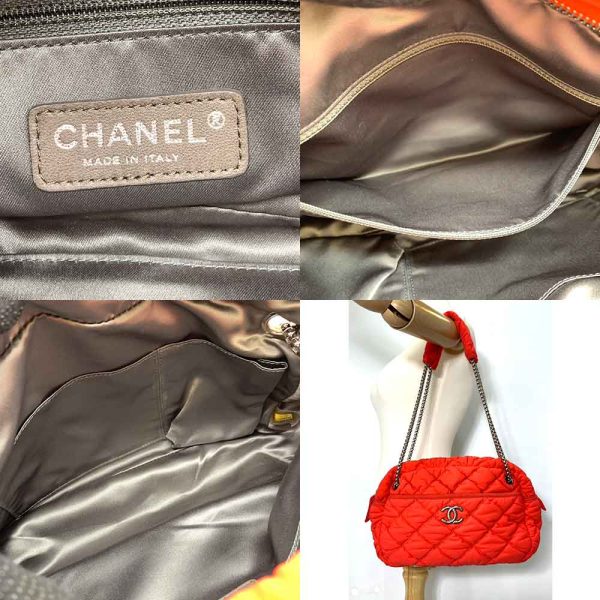 6 cha240216 2ta 06 Chanel Bubble Quilt Chain Shoulder Bag Orange