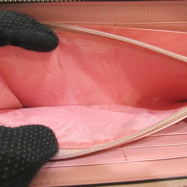 6 gu230212 8ta 08 Gucci GG Marmont Long Wallet Round Zipper Pink