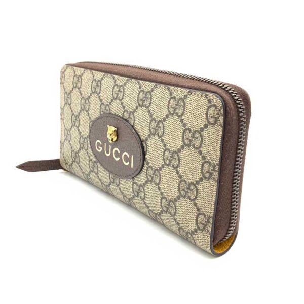 6 gu230922 1ta 01 Gucci Neo Vintage Zip Around Long Wallet Brown