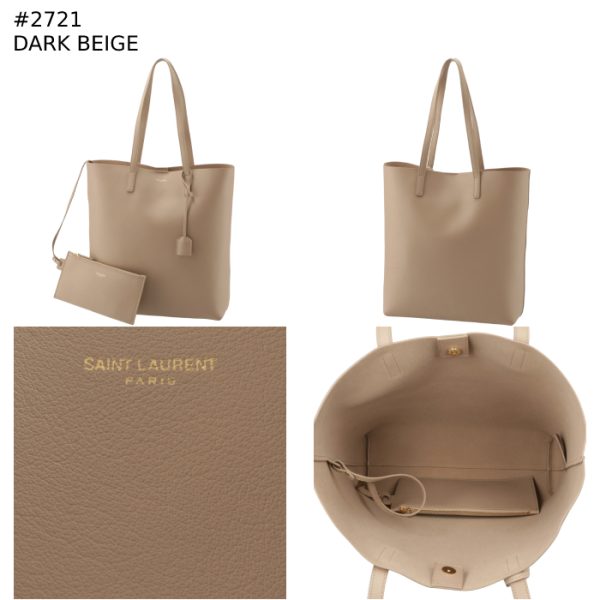 600306csv0j 10 Saint Laurent Paris Tote Bag Shopping NS Vertical