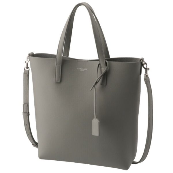 600307csv0e1424 1 Saint Laurent Paris Toy Shopping Tote Bag Gray