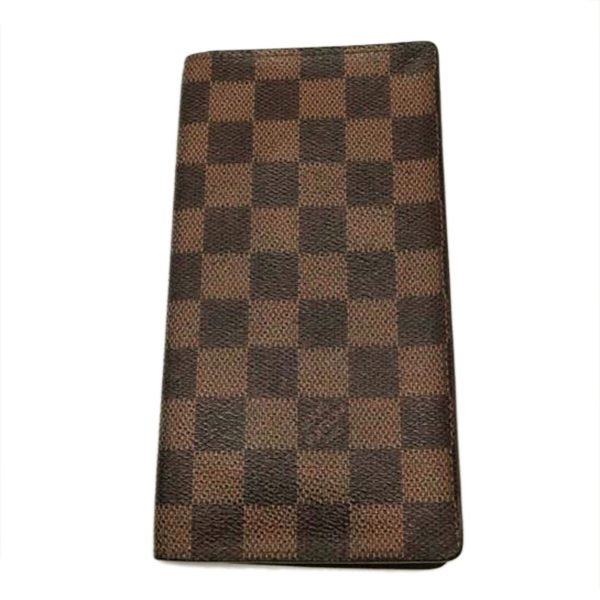 60063 1 Louis Vuitton Porto Carte Credit Damier Wallet Brown