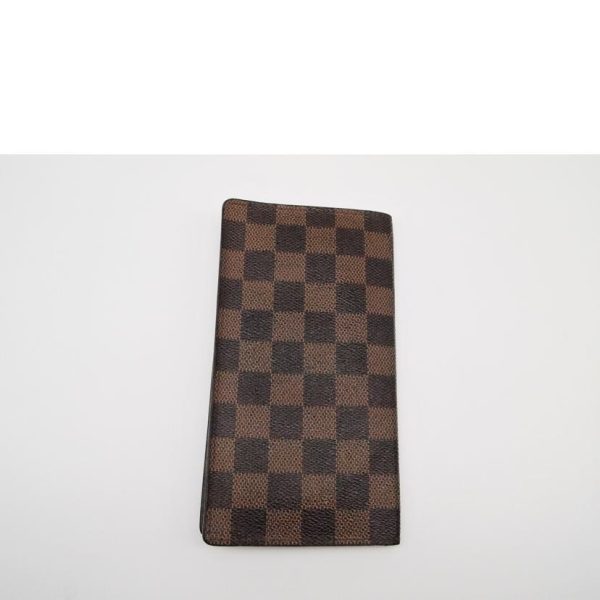 60063 2 Louis Vuitton Porto Carte Credit Damier Wallet Brown