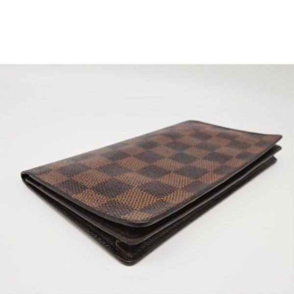 60063 4 Louis Vuitton Porto Carte Credit Damier Wallet Brown