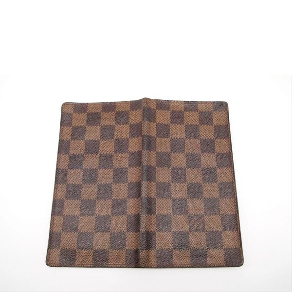 60063 5 Louis Vuitton Porto Carte Credit Damier Wallet Brown