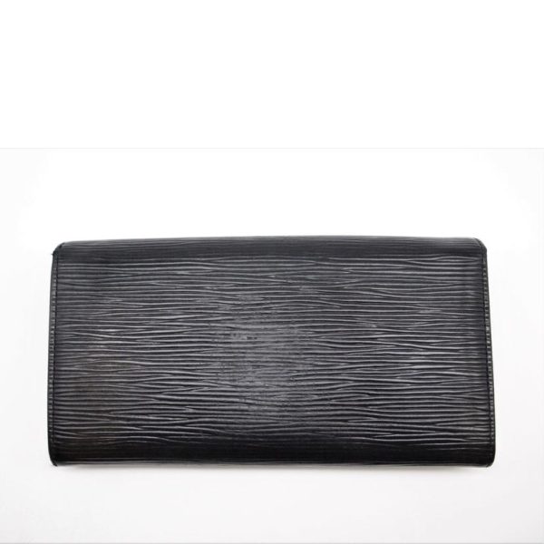 60070 2 Louis Vuitton Portefeuil Sarah Epi Wallet Black