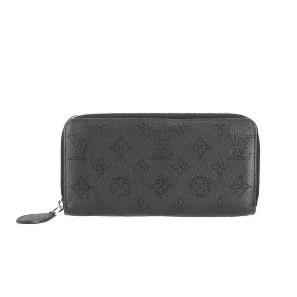 60086 1 Louis Vuitton Zippy Wallet Mahina Wallet Noir