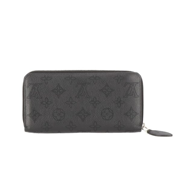 60086 2 Louis Vuitton Zippy Wallet Mahina Wallet Noir