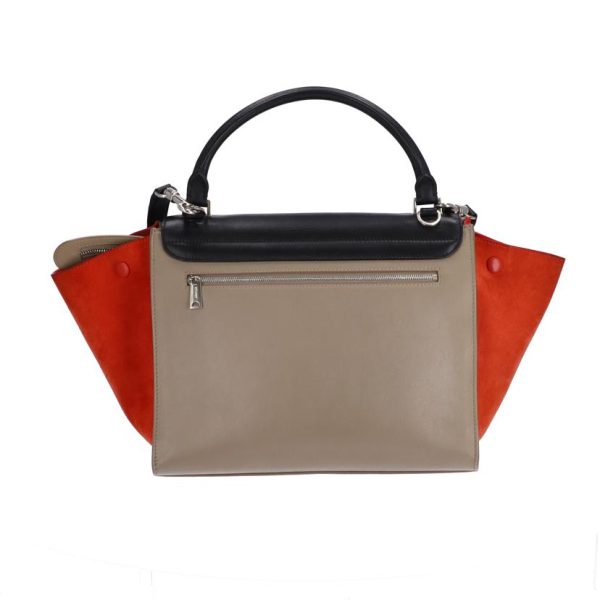 60124 2 Celine Travelers Bag Black Red Gray