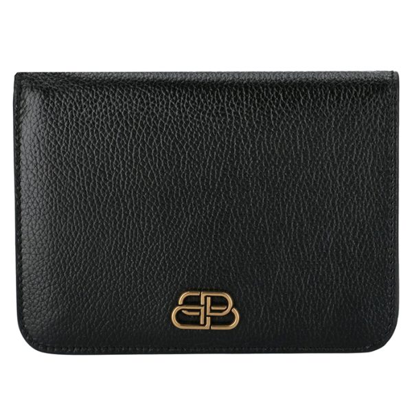 6014641iz7m1000 1 Balenciaga Bifold BB Medium Wallet Black