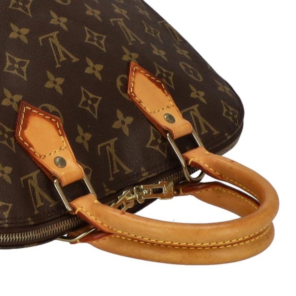 60193 4 Louis Vuitton Alma Monogram Tote Bag Brown