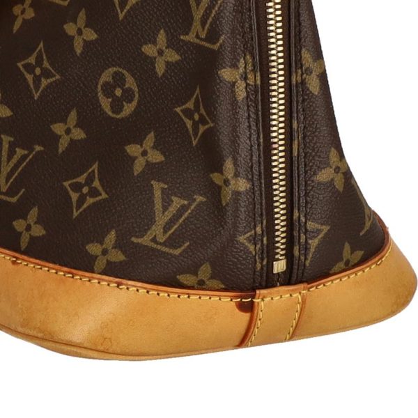 60193 7 Louis Vuitton Alma Monogram Tote Bag Brown