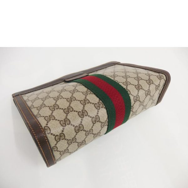 60249 3 GUCCI Vintage Sherry Clutch