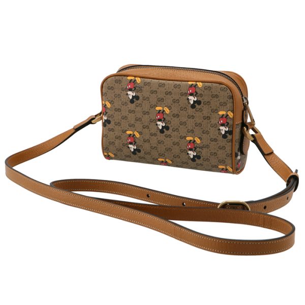 602536hwubm8559 2 GUCCI Mickey Mouse Shoulder Bag Beige