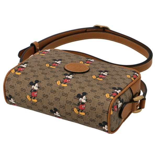 602536hwubm8559 3 GUCCI Mickey Mouse Shoulder Bag Beige