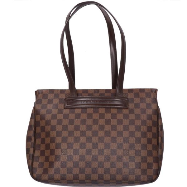 60261 2 Louis Vuitton Parioli PM Damier Ebene Tote Bag Brown