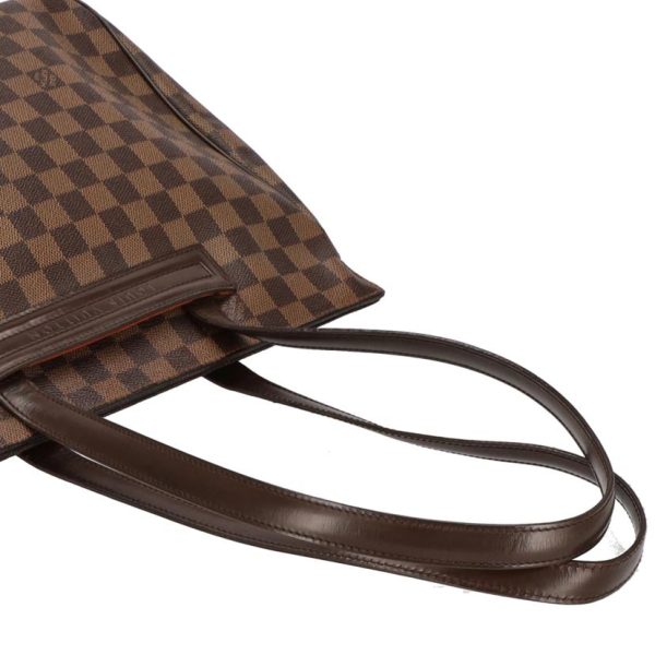 60261 4 Louis Vuitton Parioli PM Damier Ebene Tote Bag Brown