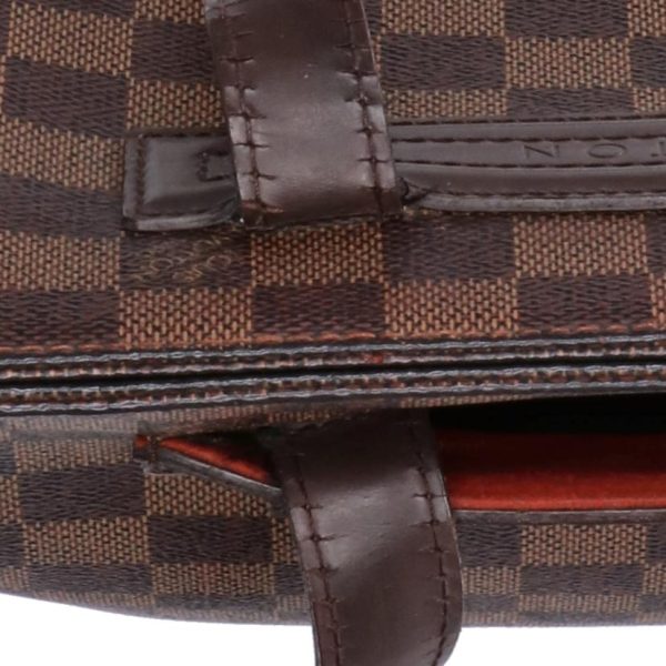 60261 7 Louis Vuitton Parioli PM Damier Ebene Tote Bag Brown