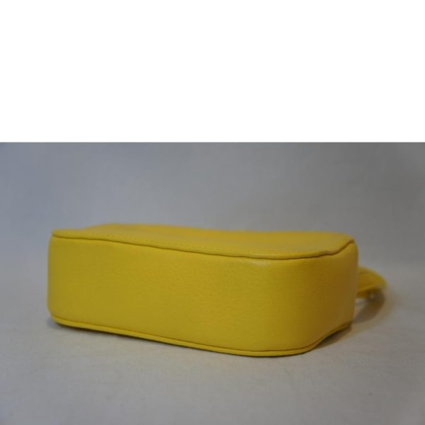 60284 3 Balenciaga Everyday Leather Solid Camera Bag Yellow