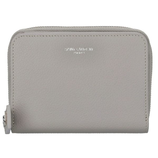 603081b680n1723 1 Saint Laurent Paris Wallet Bifold Compact Mini Rive Gauche Gray