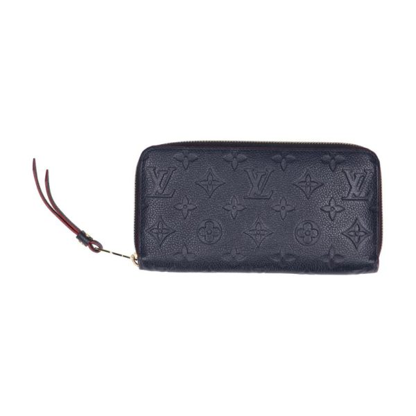 60356 1 Louis Vuitton Zippy Wallet Monogram Empreinte Wallet Marine Rouge