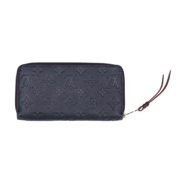 60356 2 Louis Vuitton Zippy Wallet Monogram Empreinte Wallet Marine Rouge