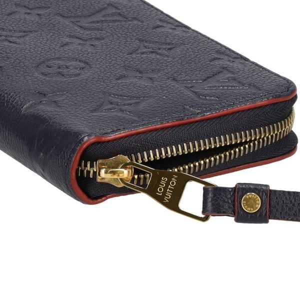 60356 8 Louis Vuitton Zippy Wallet Monogram Empreinte Wallet Marine Rouge