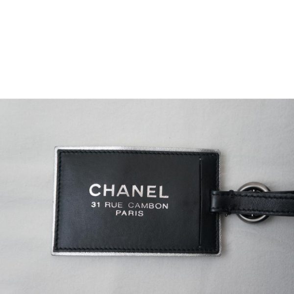 60522 6 Chanel Travel Line One Shoulder Bag Black