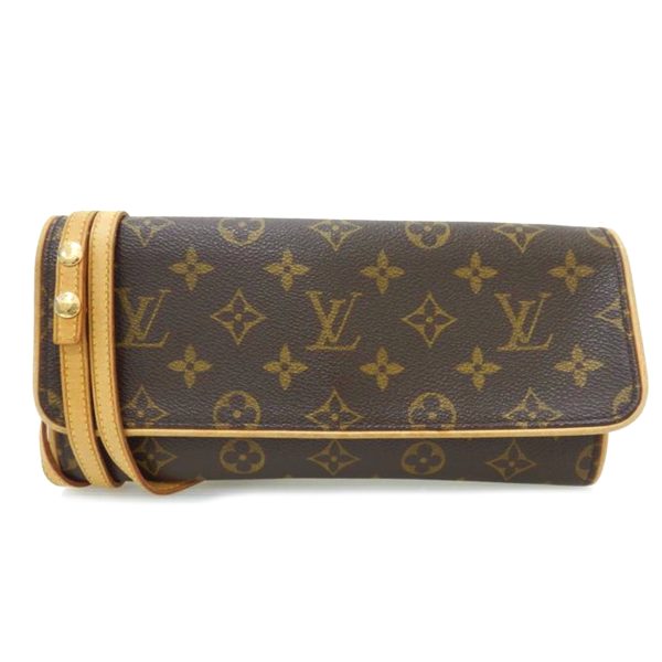 60528 1 Louis Vuitton Twin GM Pochette Monogram Brown