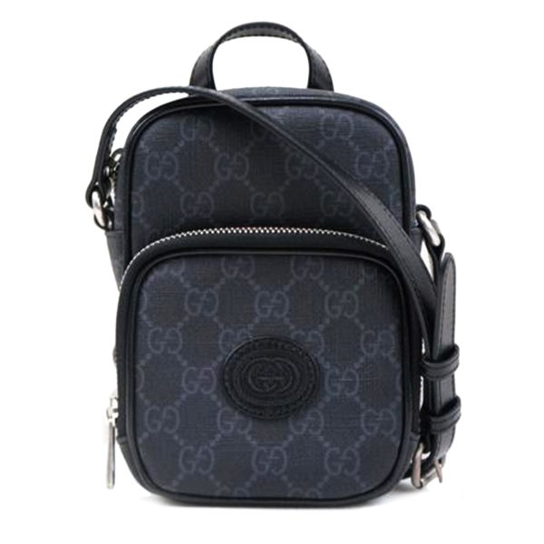 60575 1 Gucci Interlocking G Mini Bag Black