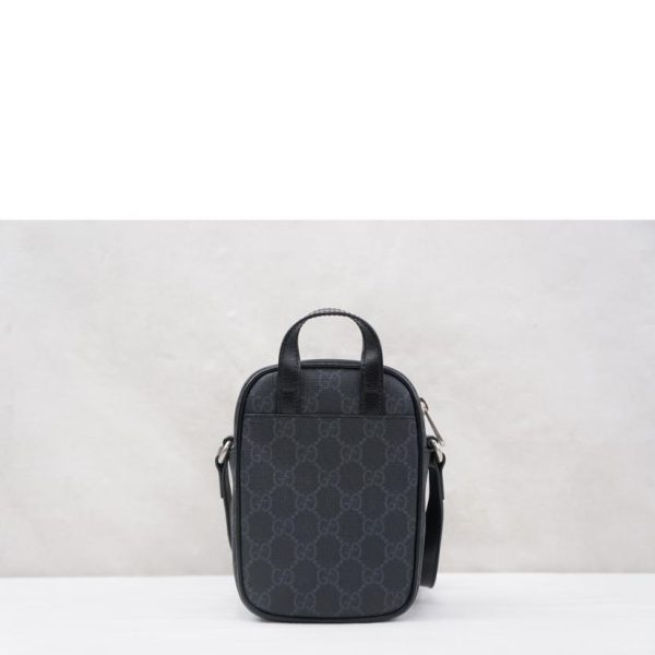 60575 2 Gucci Interlocking G Mini Bag Black