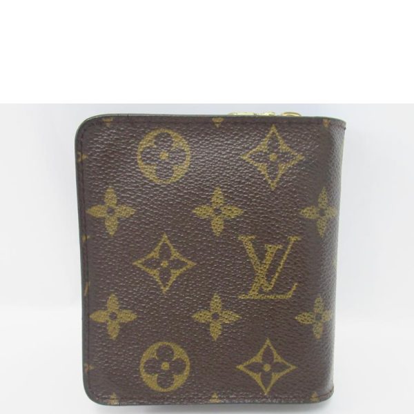 60653 2 Louis Vuitton Compact Zip Monogram Wallet Brown