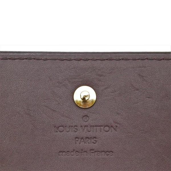 60704 6 Louis Vuitton Portomone Bier Cult Credit Vernis Wallet Red