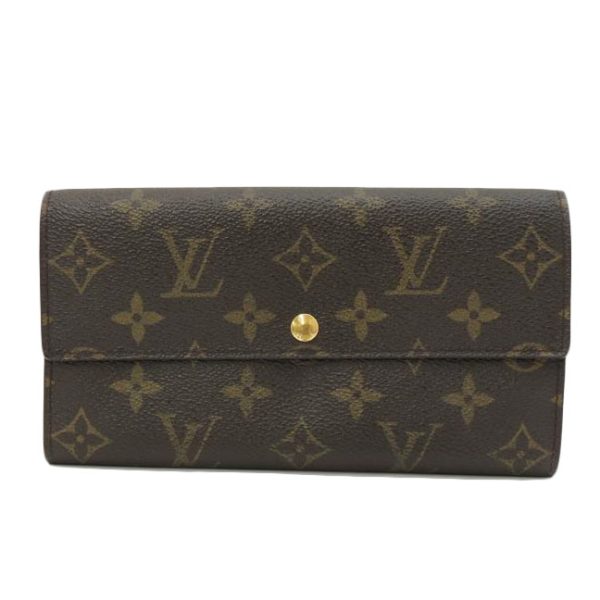 60712 1 Louis Vuitton Credit Wallet Monogram Brown