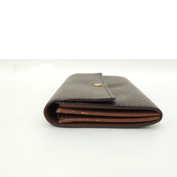 60712 7 Louis Vuitton Credit Wallet Monogram Brown