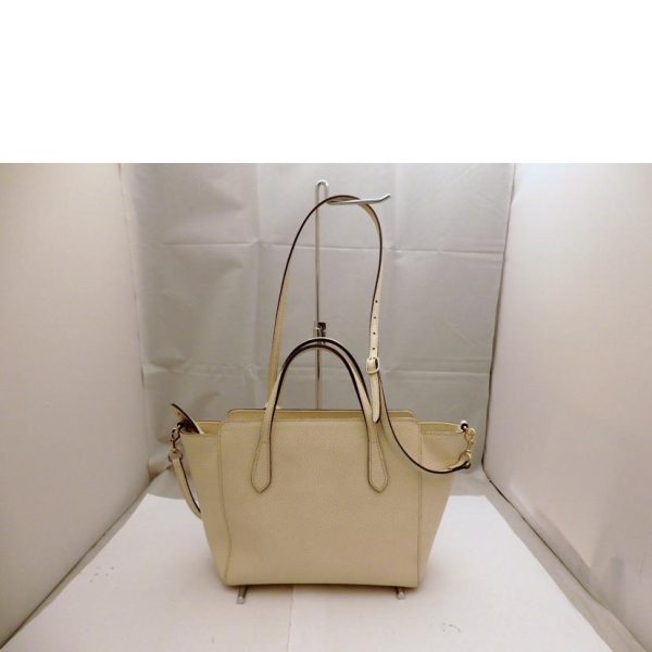 60727 2 Gucci 2 Way Swing Mini Hand Bag off white