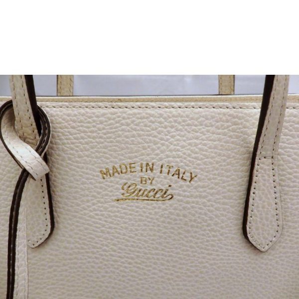 60727 6 Gucci 2 Way Swing Mini Hand Bag off white