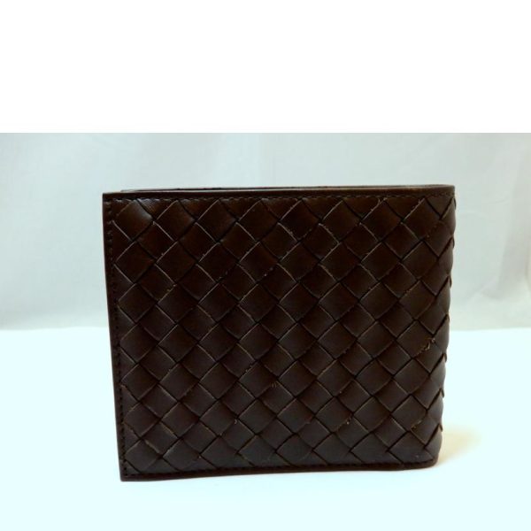 60741 02 Bottega Veneta Intrecciato Bi Fold Wallet