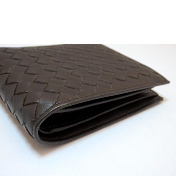 60741 04 Bottega Veneta Intrecciato Bi Fold Wallet