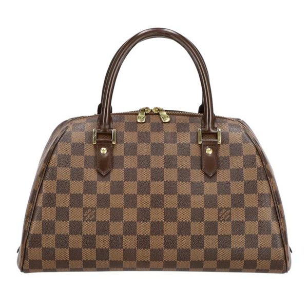 60773 1 Louis Vuitton Ribera MM Damier Ebene Bag Brown